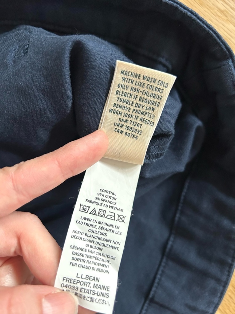 LL BEAN women’s utility jacket navy blue barn chore workwear size M - Picture 9 of 12